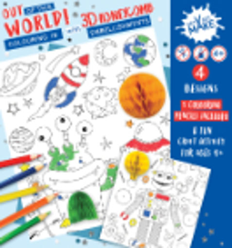 Picture of OUT OF THIS WORLD 3D COLOURING SET